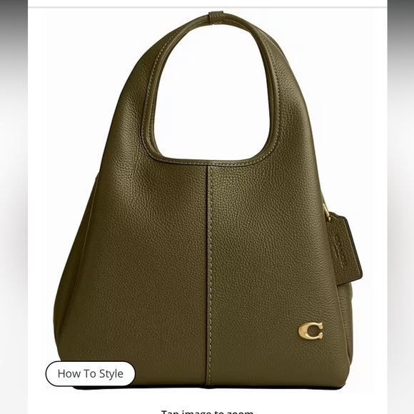 NWT🌷COACH Lana Leather Shoulder Handle Bag 23